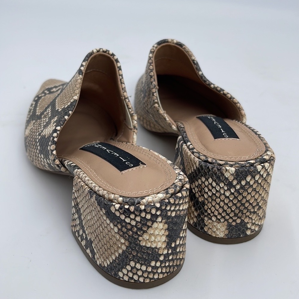 Steve Madden Follow Snake Print Pointed Toe Mules - image 5